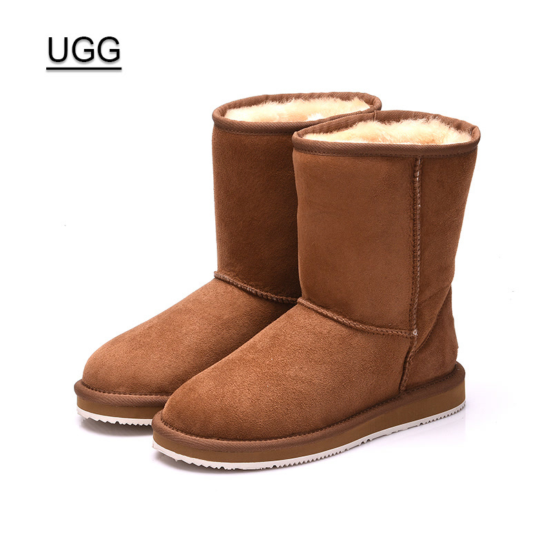 【澳大利亚直邮】UGG&J&J 品牌明星宋佳同款中筒雪地靴 1613
