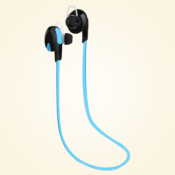 卓意 双入耳式V4.无线蓝牙耳机立体声跑步运动面条蓝牙耳机通用型