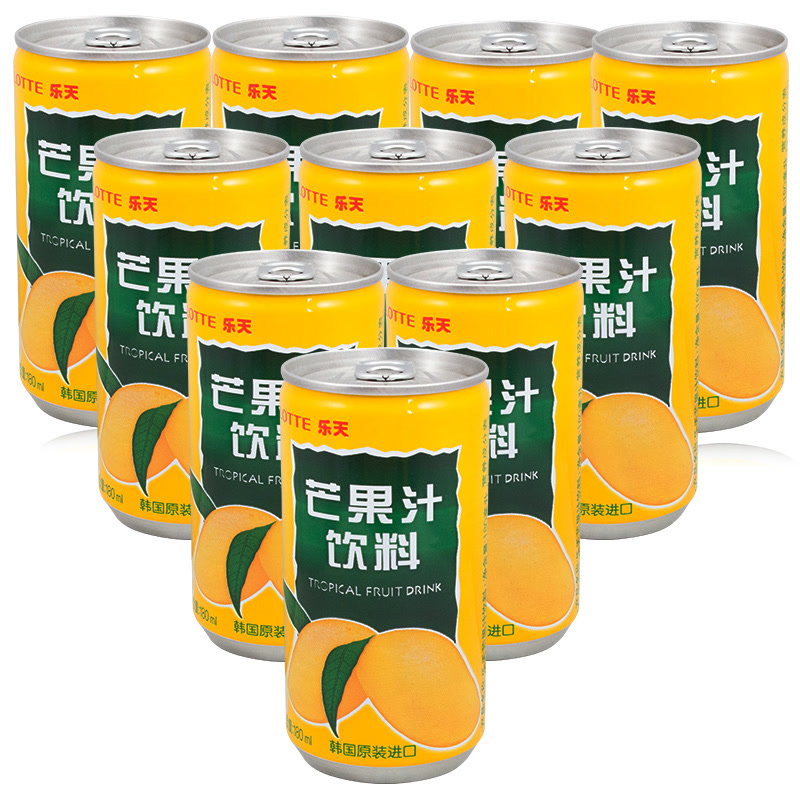 好运罗曼史芒果汁 韩国食品 芒果汁180ML*10罐  夏日饮料水果