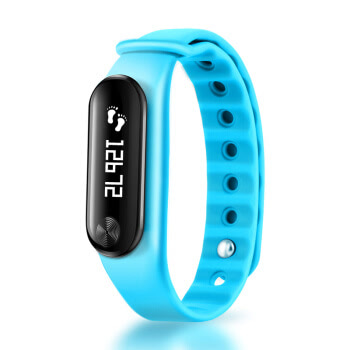 全程通H5智能手环 微信运动信息显示 来电提醒USB直充 触控防水睡眠监测男女健康手表 支持苹果小米手机 蓝色
