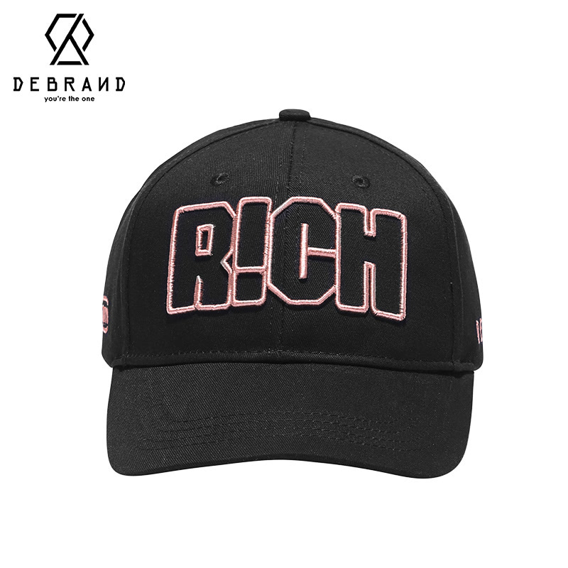 《中国新说唱》Debrand 联名款RICH黑色休闲帽