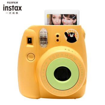 富士INSTAX 立拍立得 一次成像相机 MINI8相机 熊本熊 黄色