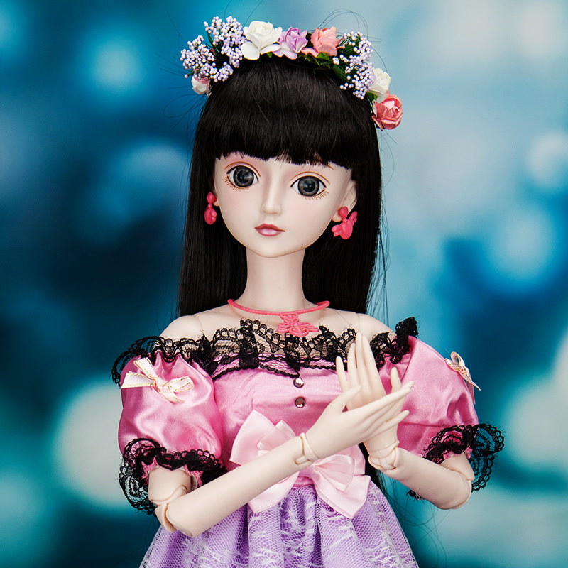 正品精灵梦叶罗丽娃娃公主系列花语60cm可化妆改装夜萝莉女孩玩具