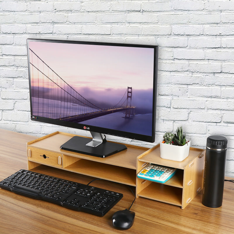 酷奇cooskin显示器增高架 办公室桌面底座折叠升降支架收纳器