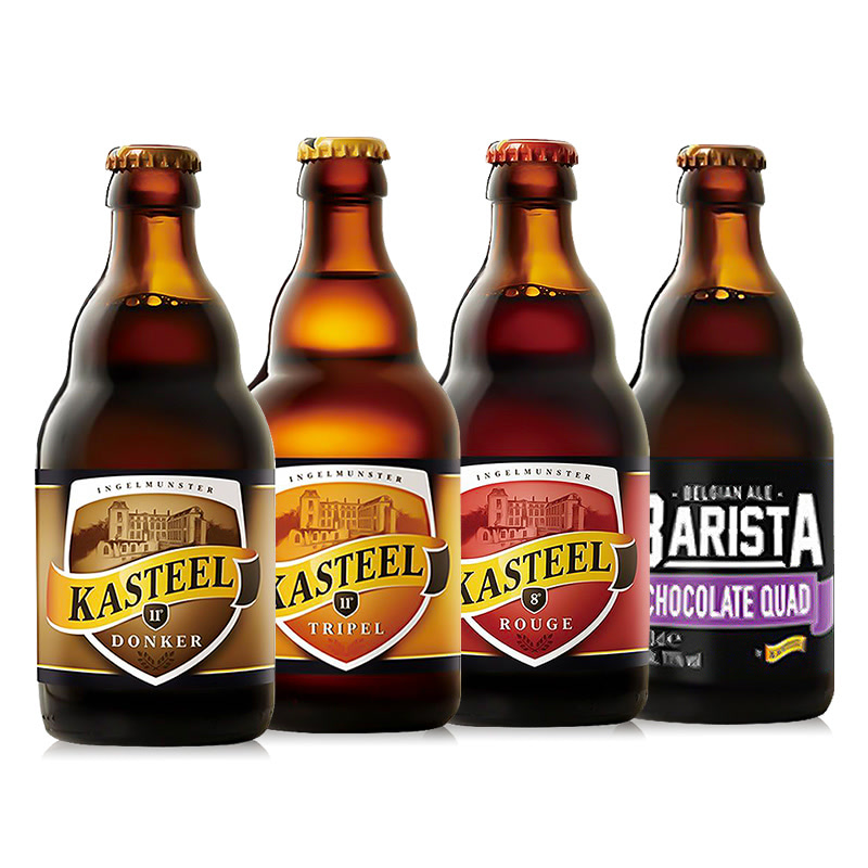 比利时进口精酿巧克力啤酒Kasteel卡斯特黑啤四支组合果啤330ML*4
