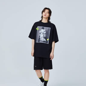 内购-FOURTRY黑色铁皮小恐龙T恤 21SS01BK07X