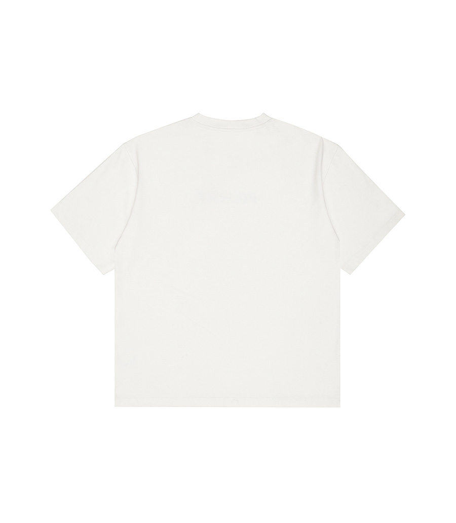 内购-FOURTRY白色前胸烫钻LOGO T恤 21SS01WH00X